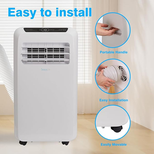 Portable Air Conditioning Unit, 12,000 BTU SereneLife 3-in-1