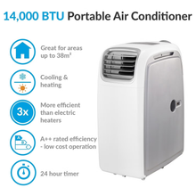 AirFlex 14000 BTU 4kW Portable Air Conditioner with Heat Pump