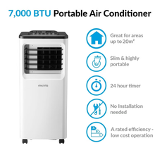 Electric Slimline 7000 BTU Portable Air Conditioner